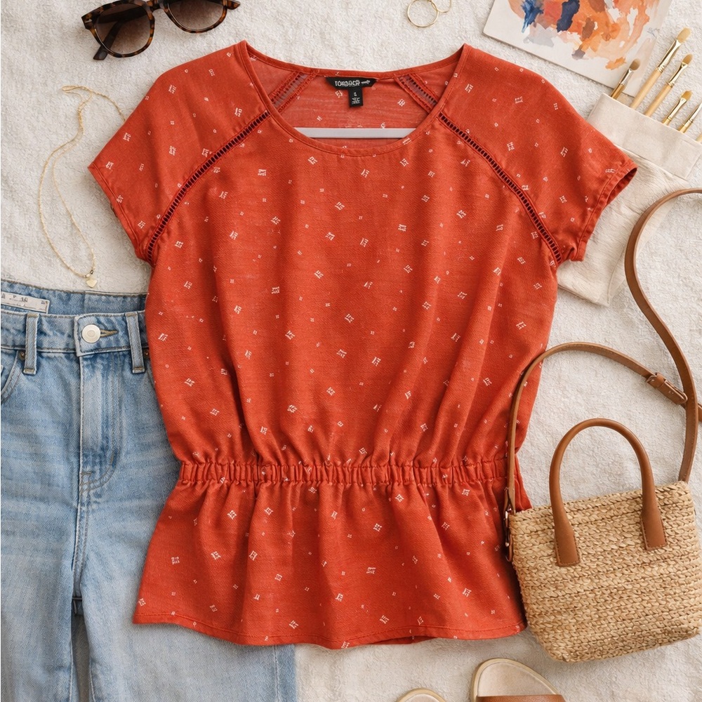 Toad&Co Rust Short Sleeve Top